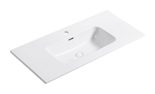 D101 single basin ceramic vanity top