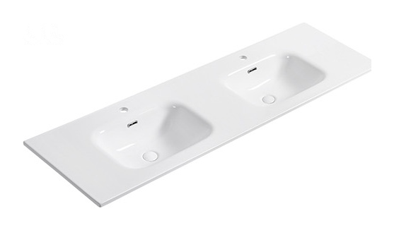 D1650 Double double basin ceramic vanity top
