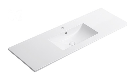 E131 single basin ceramic vanity top